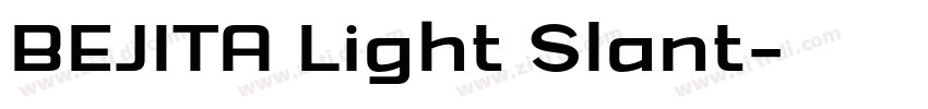 BEJITA Light Slant字体转换